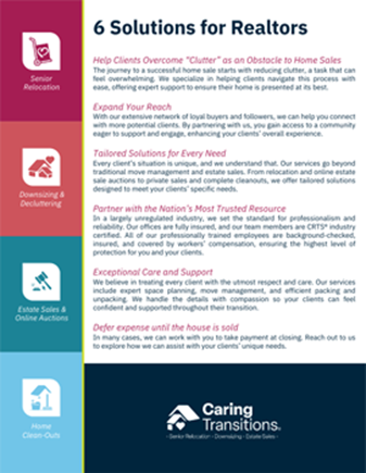 Graphic of 6 Solutions for Realtors